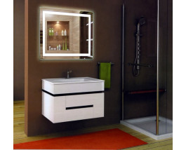 Зеркало в ванную комнату с подсветкой Люмио 110х110 см